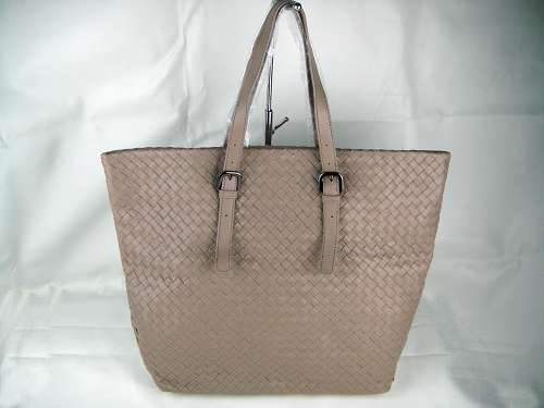 Bottega Veneta Lambskin Tote Bag 1027 grey